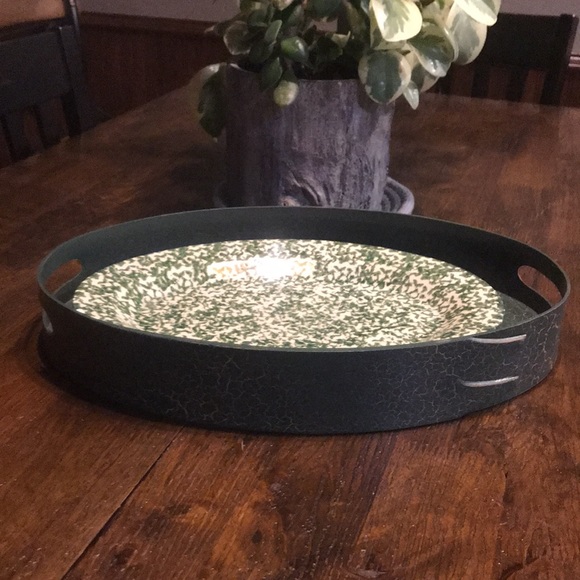 Gerald Henn-Vintage Stoneware Serving Plater w/tray-EUC - Picture 8 of 8